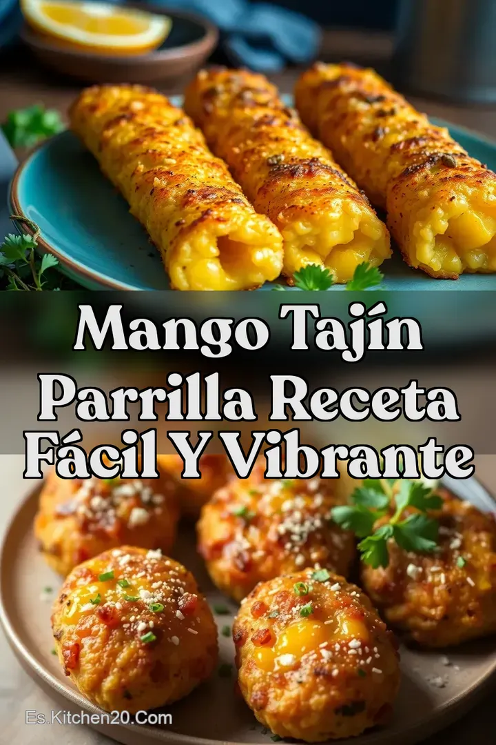 Mango Taj&iacute;n Parrilla Receta F&aacute;cil y Vibrante