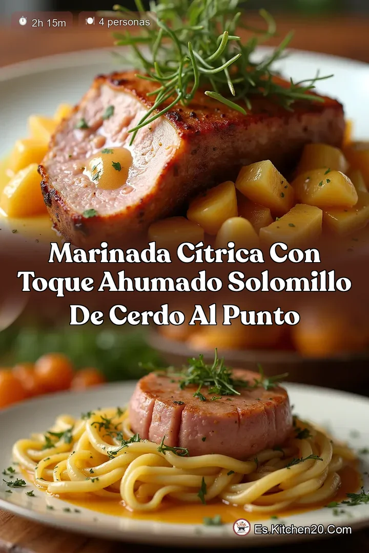 Marinada C&iacute;trica con Toque Ahumado Solomillo de Cerdo al Punto