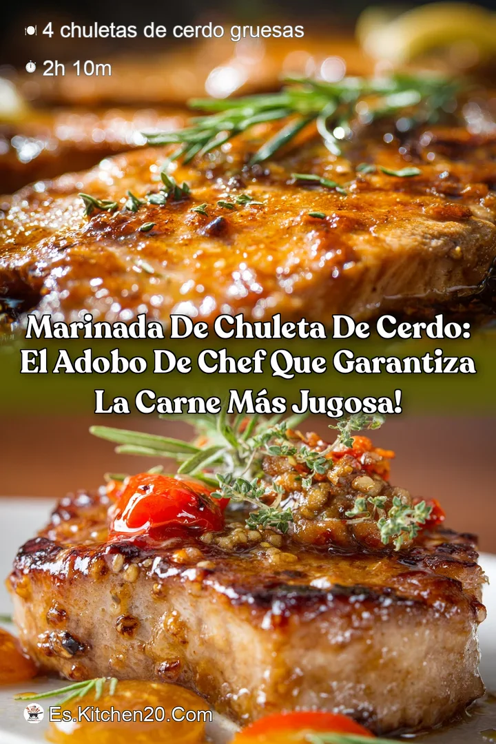 Marinada de chuleta de cerdo: El adobo de chef que garantiza la carne m&aacute;s jugosa!