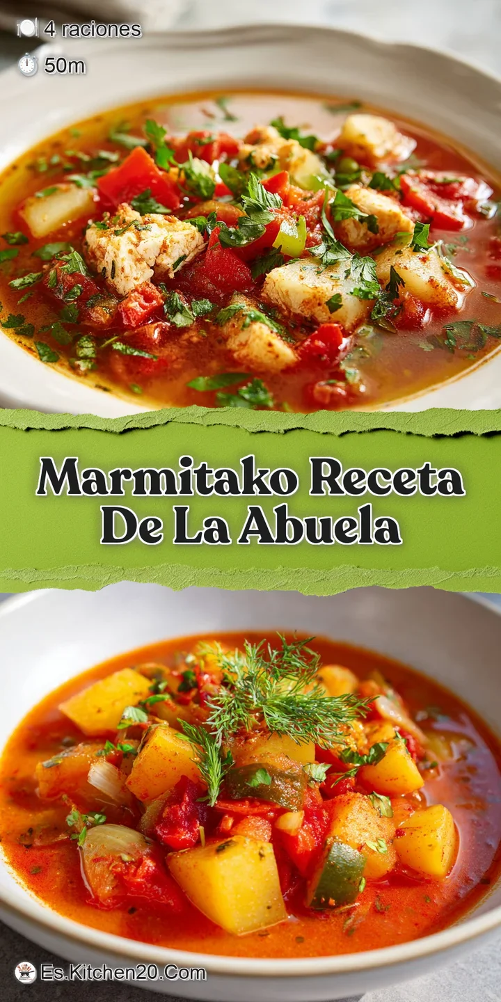 Close-up capturing the flaky texture of tuna and tender vegetables in a deeply colored, flavorful seafood stew.