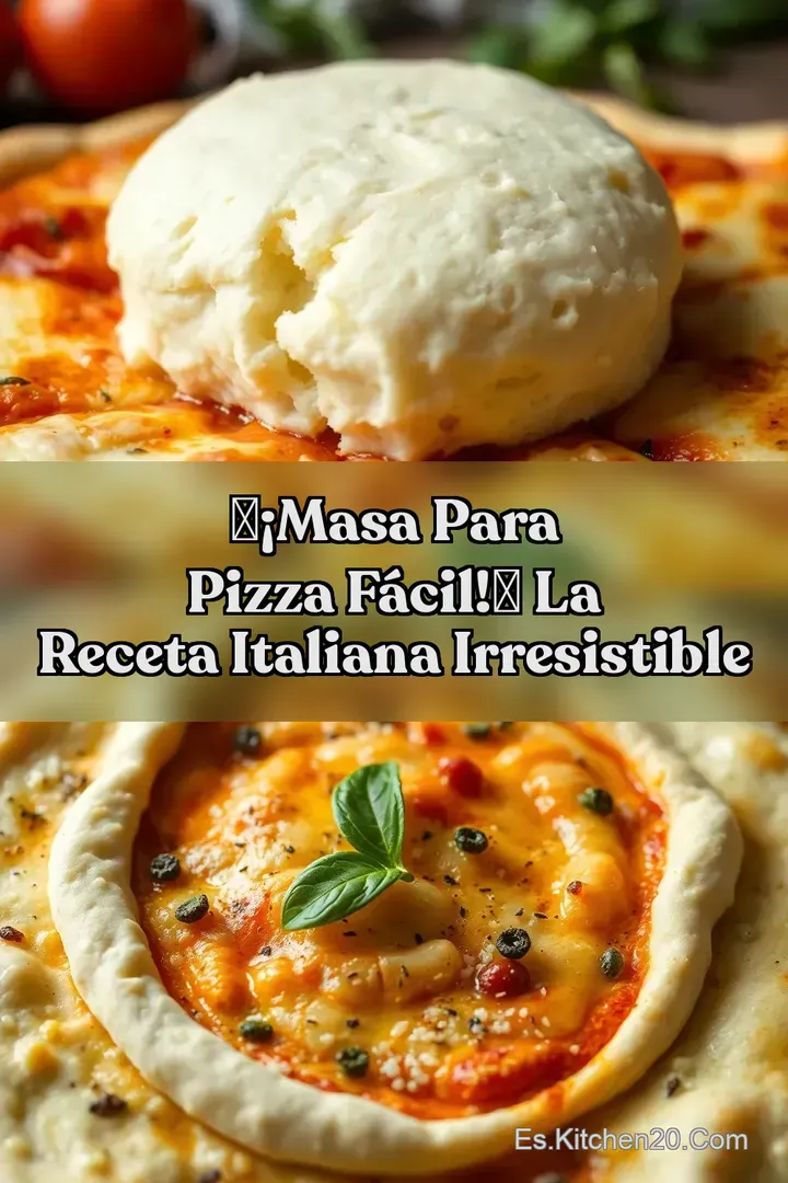 🍕&iexcl;Masa para Pizza F&aacute;cil!🍕 La Receta Italiana Irresistible