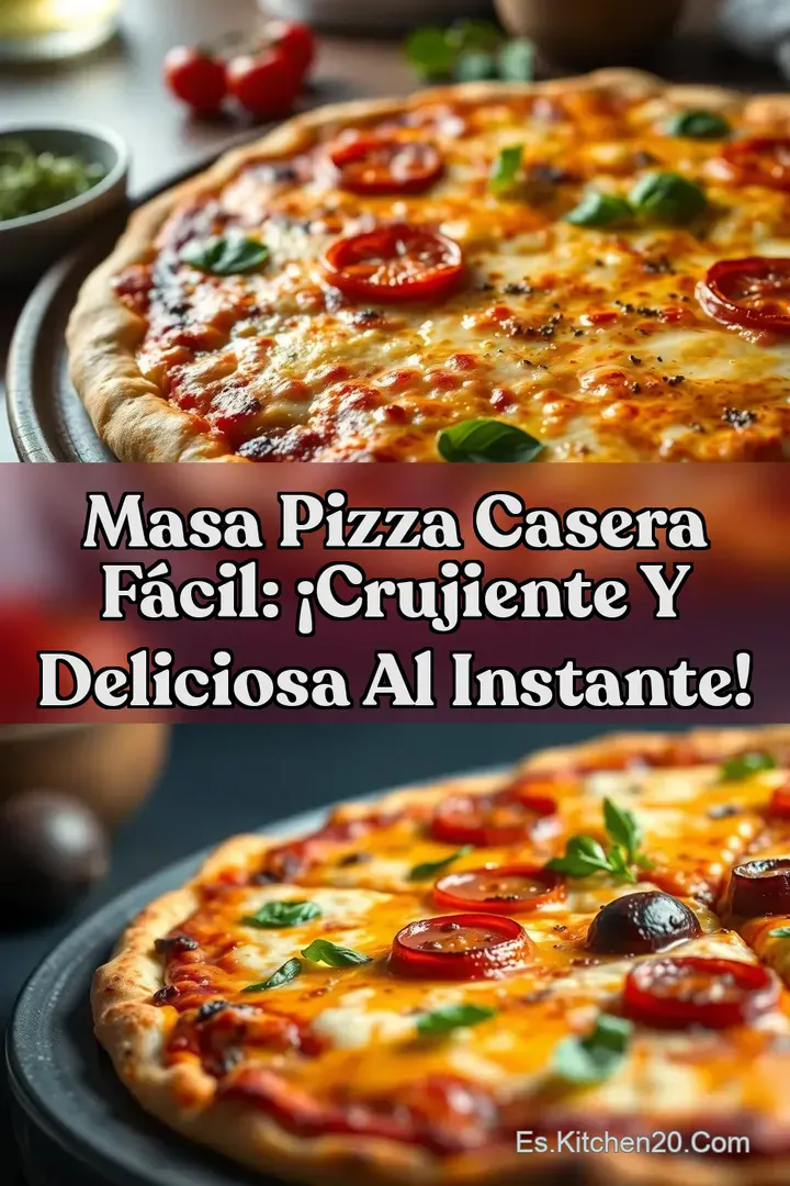 Masa Pizza Casera F&aacute;cil: &iexcl;Crujiente y Deliciosa al Instante!