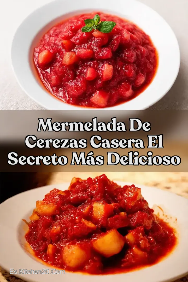 Mermelada de Cerezas Casera El Secreto M&aacute;s Delicioso