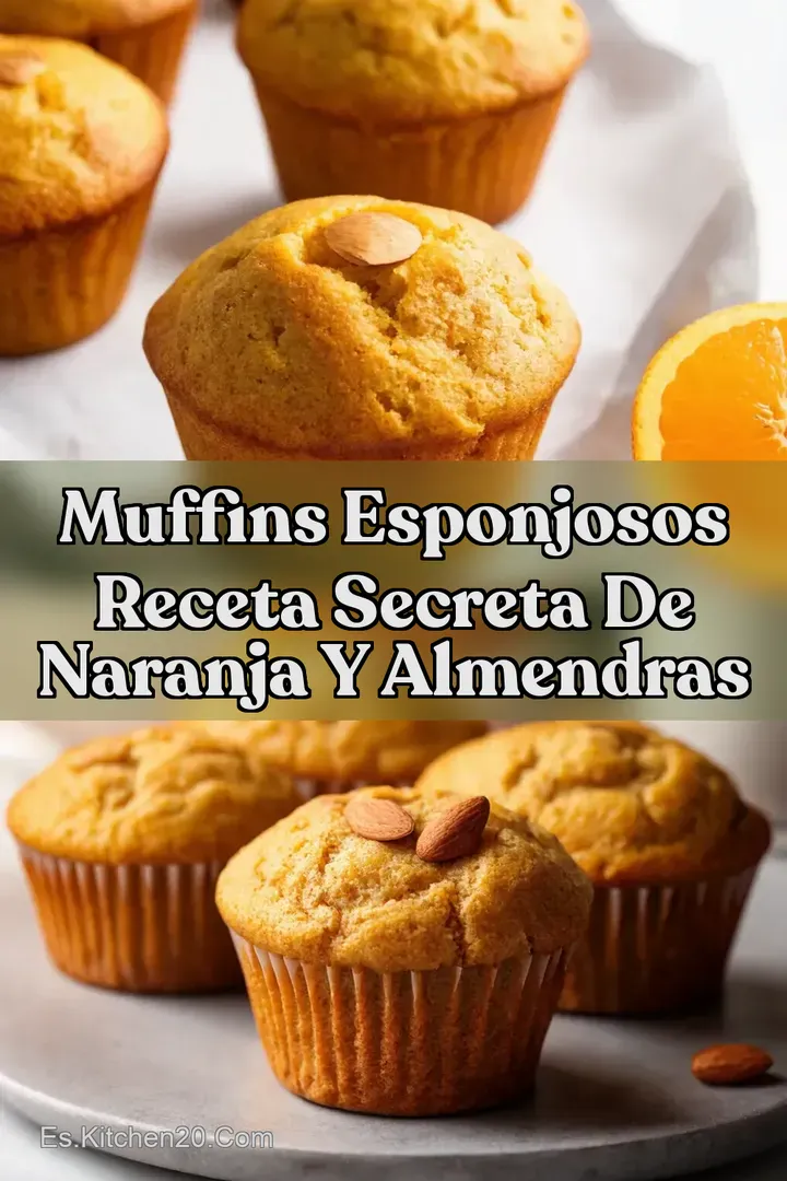 Muffins Esponjosos Receta Secreta de Naranja y Almendras
