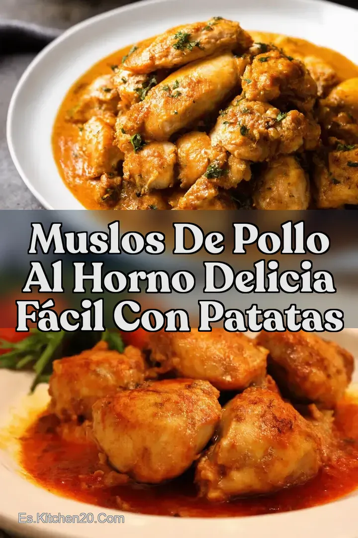 Muslos de Pollo al Horno Delicia F&aacute;cil con Patatas