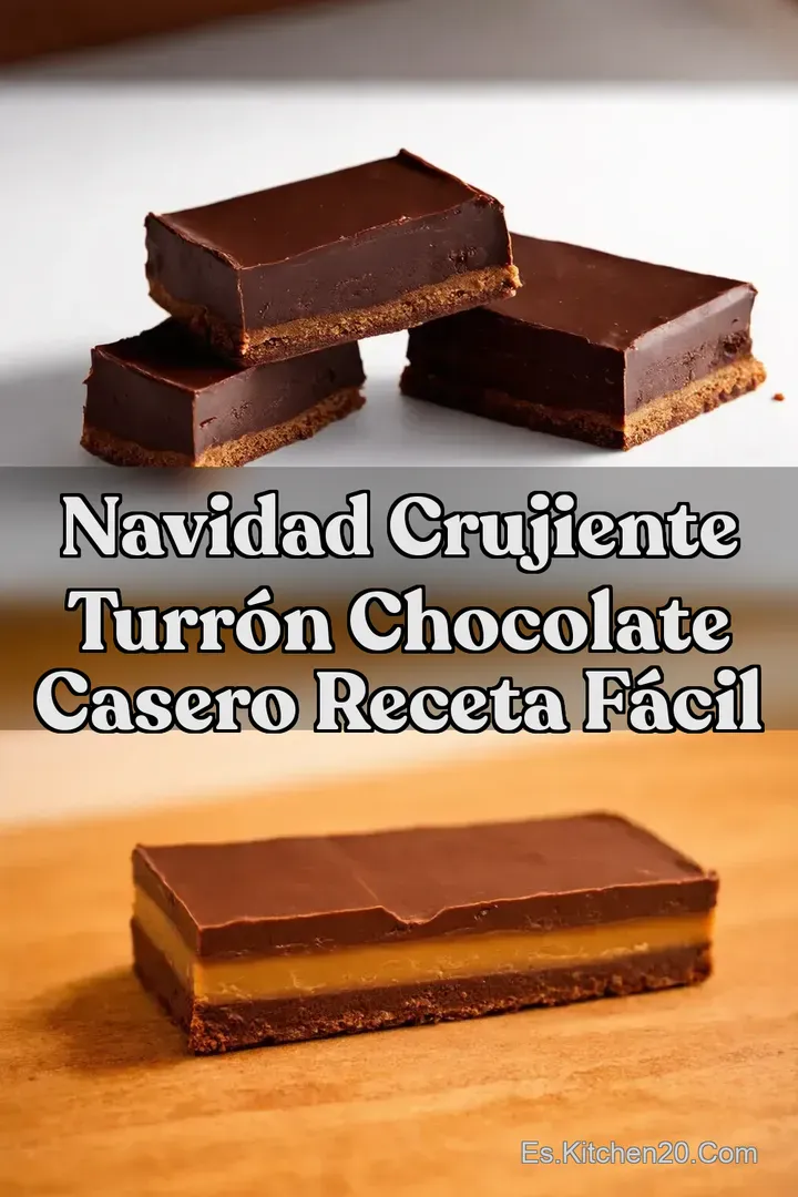 Navidad Crujiente Turr&oacute;n Chocolate Casero Receta F&aacute;cil