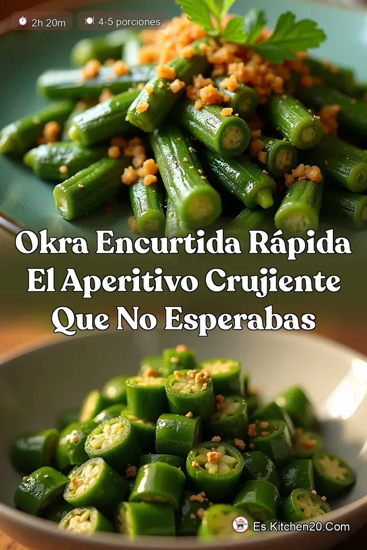 Okra Encurtida R&aacute;pida El Aperitivo Crujiente que No Esperabas