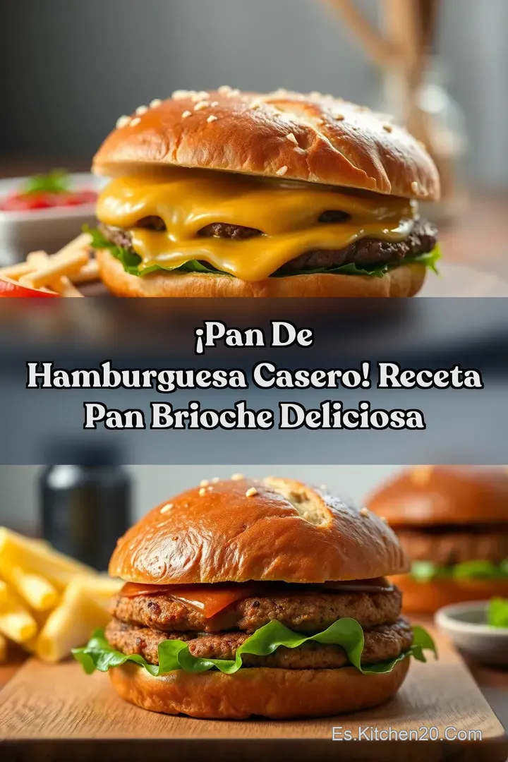 &iexcl;Pan de Hamburguesa Casero! Receta Pan Brioche Deliciosa
