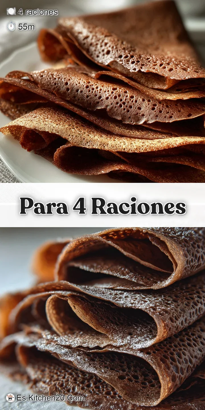 Close-up showcases a glistening chocolate-covered crepe, its soft texture enhanced by a scattering of bright, juicy red ra...