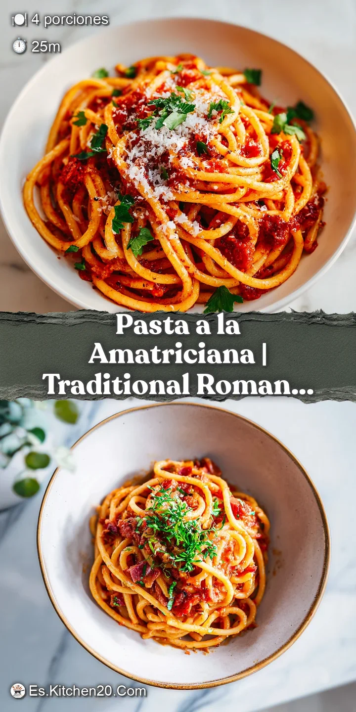 Close-up of tender pasta glistening with rich tomato sauce, flecked with savory pancetta and a sprinkle of chili flakes.