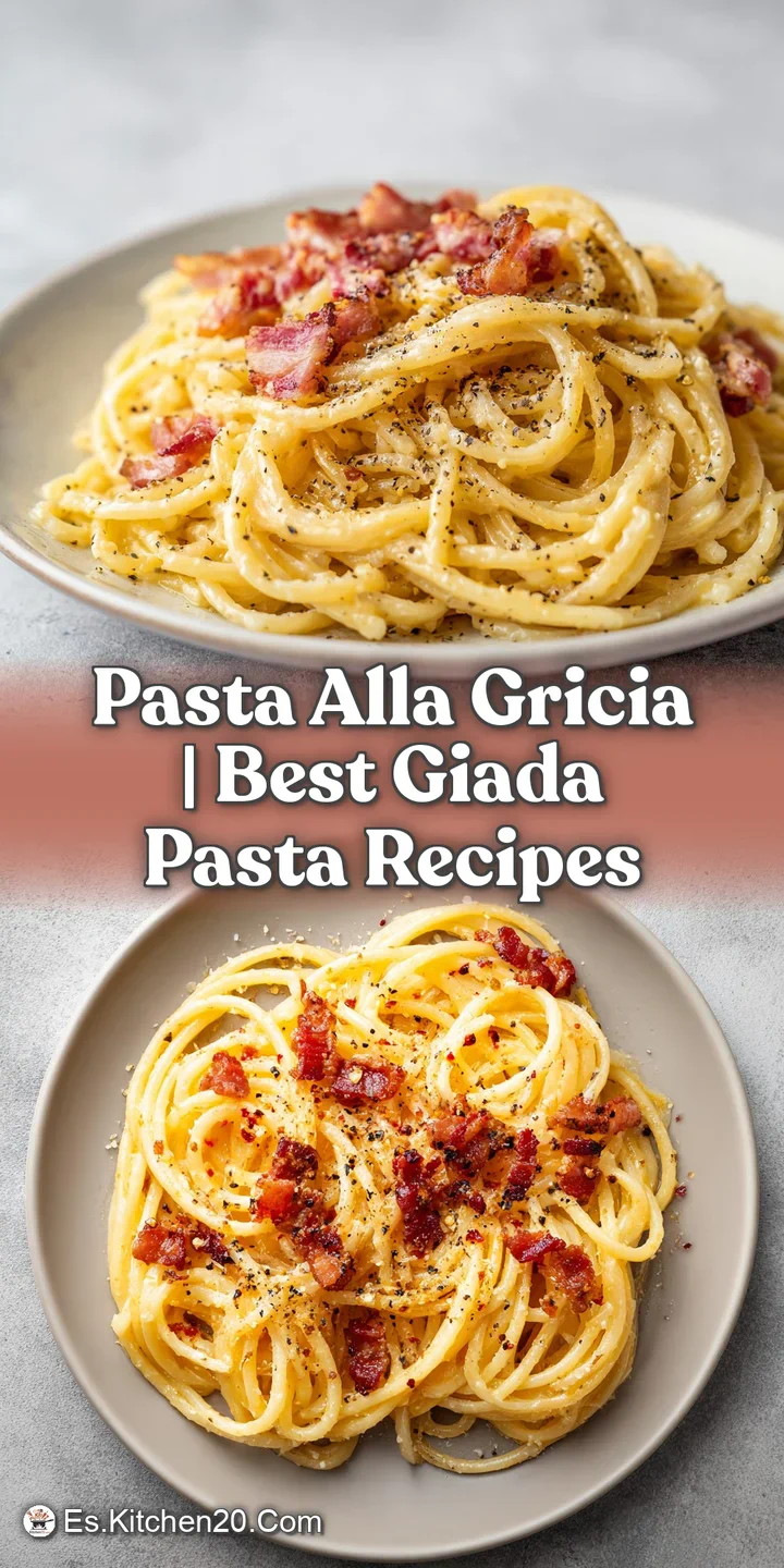 Primer plano de pasta brillante ba&ntilde;ada en crema de queso, con trozos de carne tostada y granos de pimienta negra.