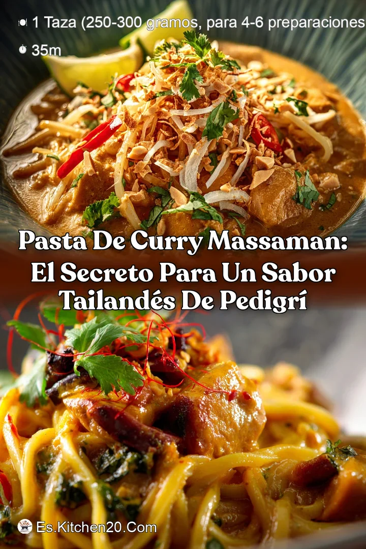Pasta de Curry Massaman: El Secreto para un Sabor Tailand&eacute;s de Pedigr&iacute;
