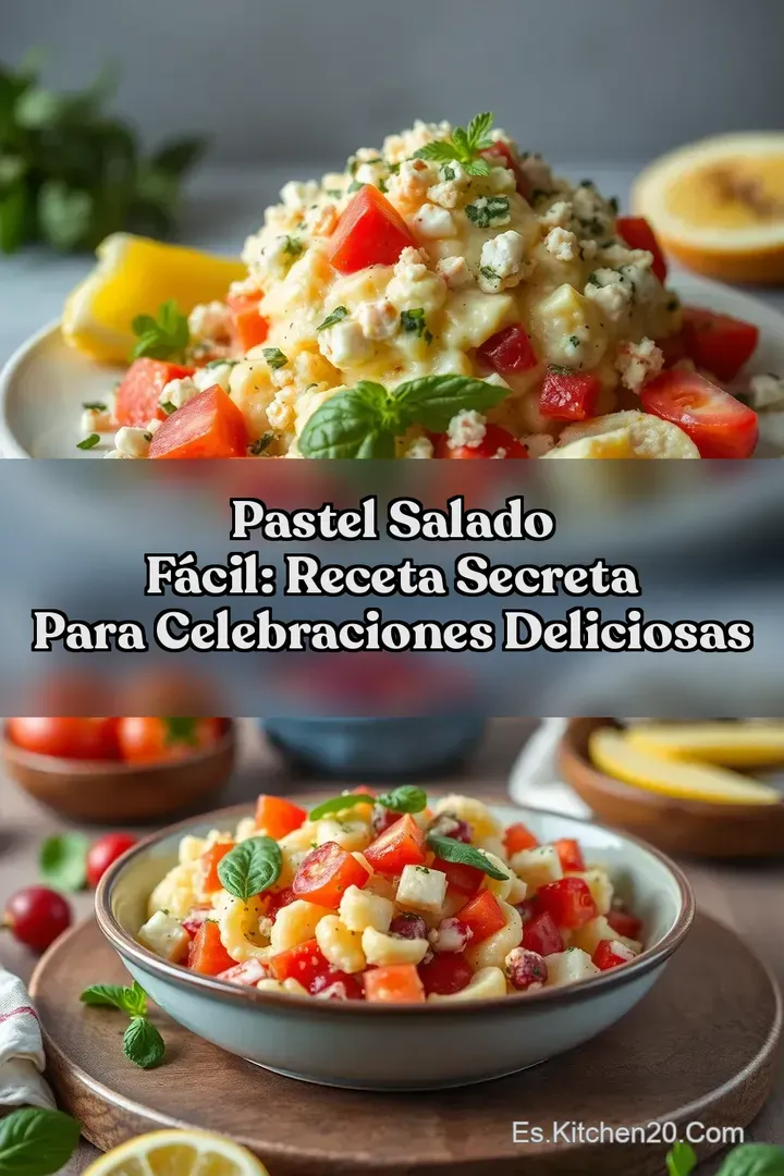 Pastel Salado F&aacute;cil: Receta Secreta Para Celebraciones Deliciosas