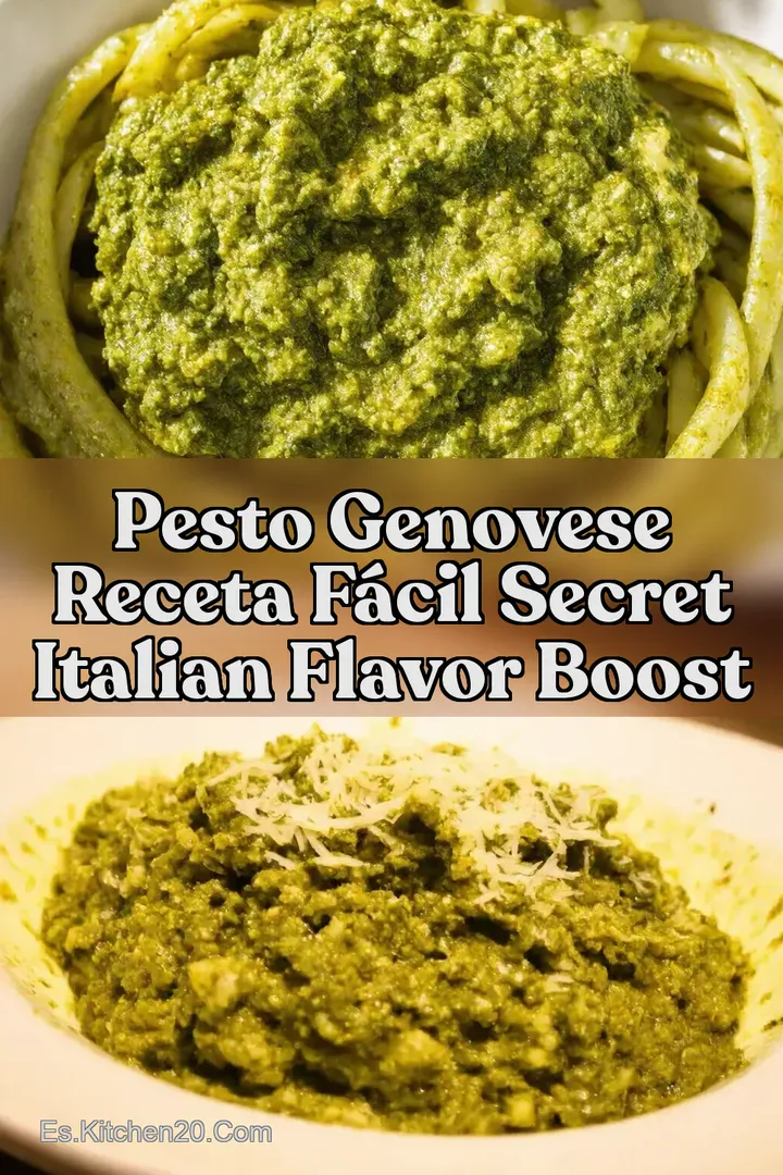 Pesto Genovese Receta F&aacute;cil Secret Italian Flavor Boost