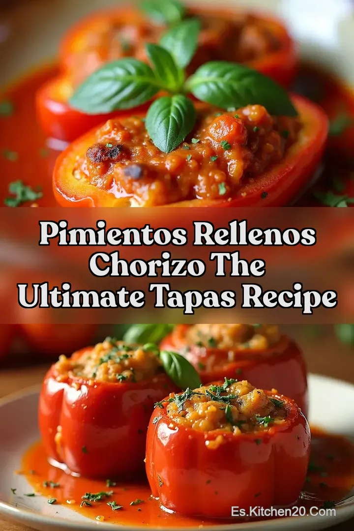 Pimientos Rellenos Chorizo The Ultimate Tapas Recipe