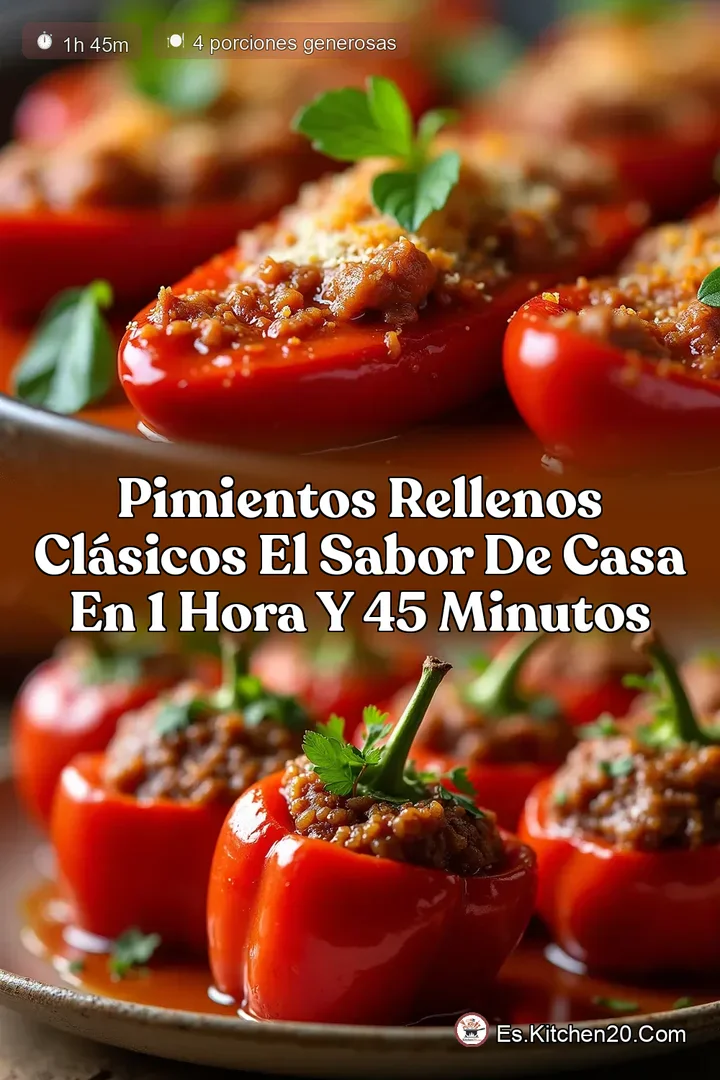 Pimientos Rellenos Cl&aacute;sicos El Sabor de Casa en 1 Hora y 45 Minutos
