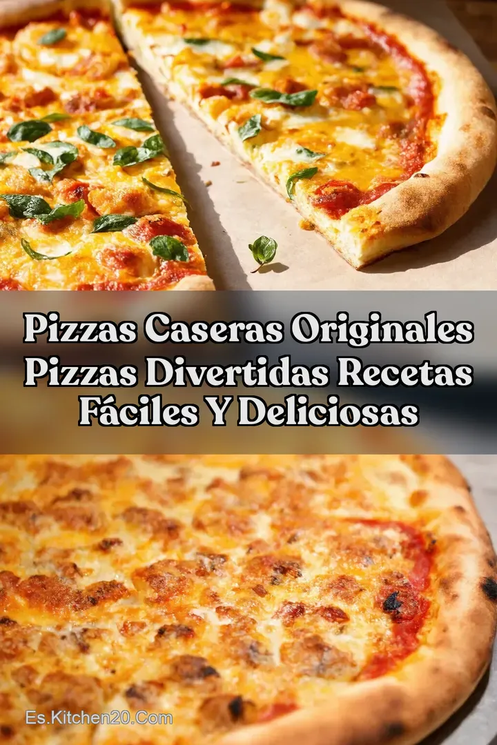 Pizzas Caseras Originales Pizzas divertidas Recetas F&aacute;ciles y Deliciosas