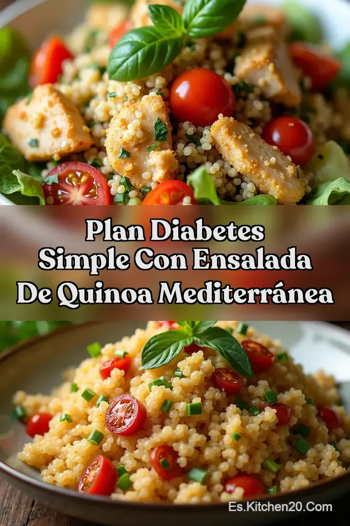 Plan DIABETES Simple con Ensalada de Quinoa Mediterr&aacute;nea