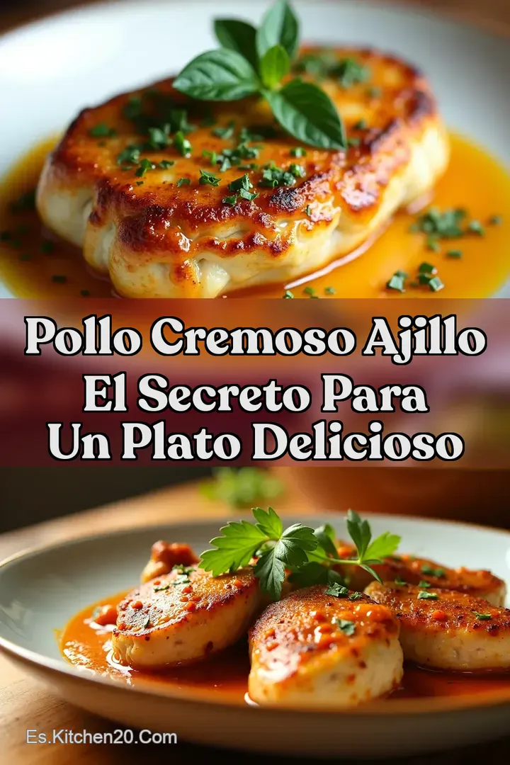 Pollo Cremoso Ajillo El Secreto para un Plato Delicioso