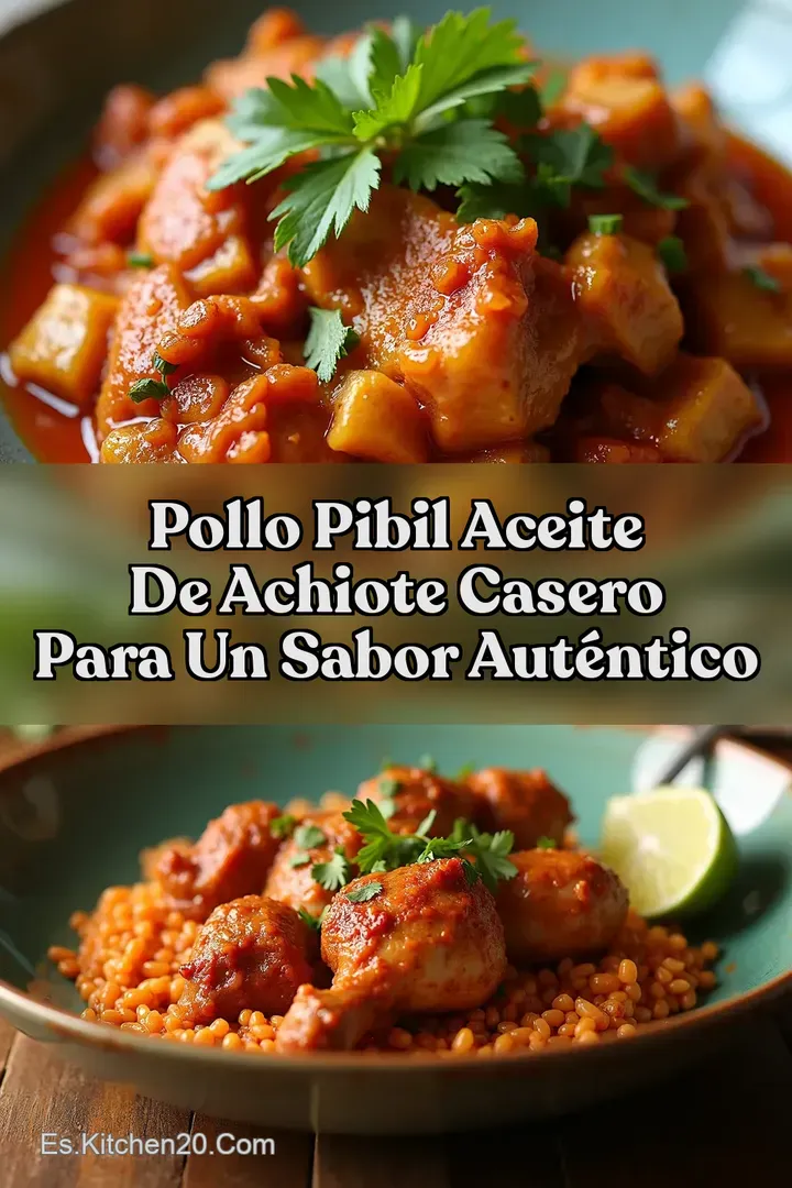 Pollo Pibil Aceite de Achiote Casero para un Sabor Aut&eacute;ntico