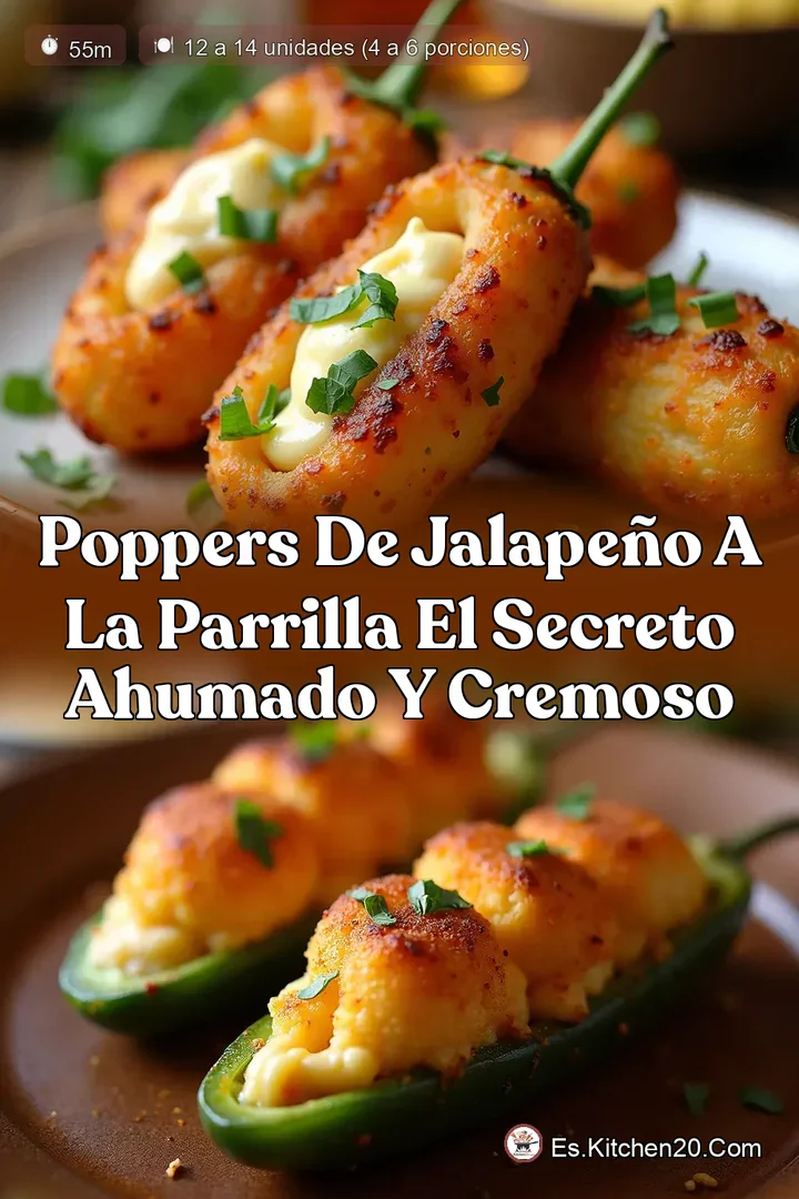 Poppers de Jalape&ntilde;o a la Parrilla El Secreto Ahumado y Cremoso