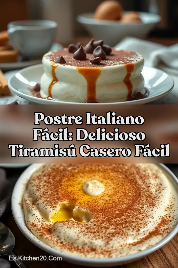 Postre italiano f&aacute;cil: Delicioso Tiramis&uacute; Casero F&aacute;cil