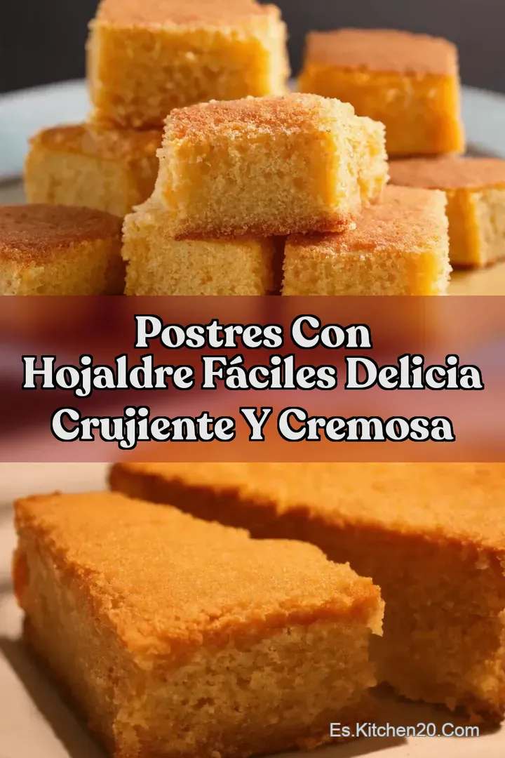 Postres con hojaldre f&aacute;ciles Delicia Crujiente y Cremosa