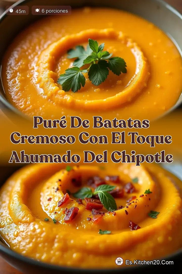 Pur&eacute; de Batatas Cremoso con el Toque Ahumado del Chipotle