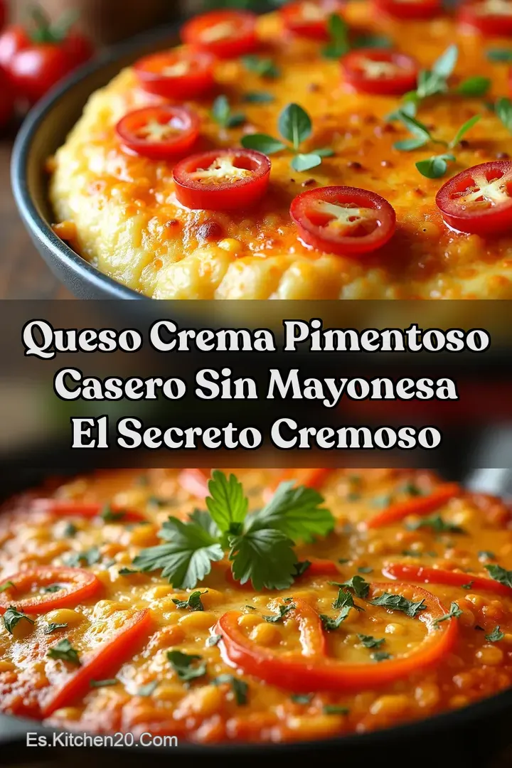 Queso Crema Pimentoso Casero SIN Mayonesa El Secreto Cremoso
