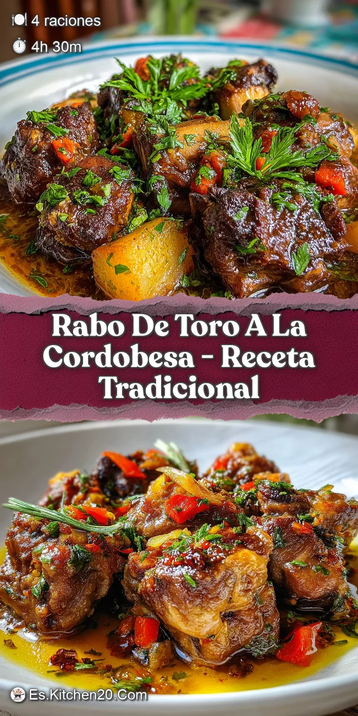 Close-up reveals succulent, slow-cooked oxtail in a deeply reduced sauce, glistening with savory richness and hints of herbs.