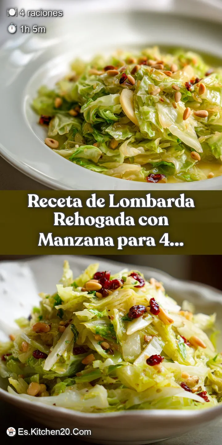 Close-up captures the juicy, caramelized edges of red cabbage and apples, offering a textural mix of soft and slightly cri...