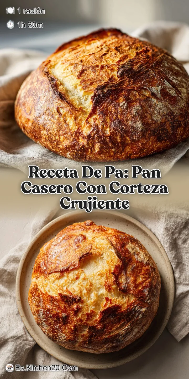 Close-up of crusty homemade bread: golden-brown exterior contrasts with the soft, steamy interior. An enticing aroma wafts...