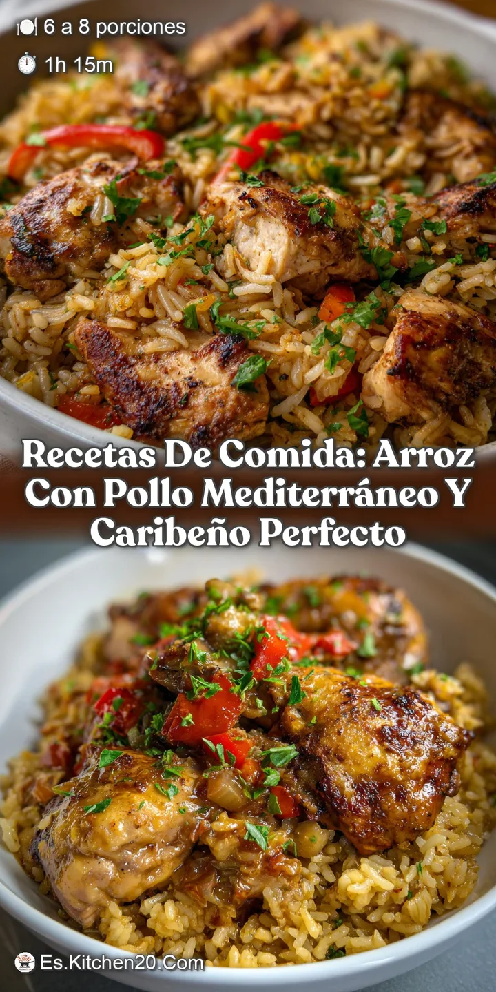 Recetas de Comida: Arroz con Pollo Mediterr&aacute;neo y Caribe&ntilde;o Perfecto