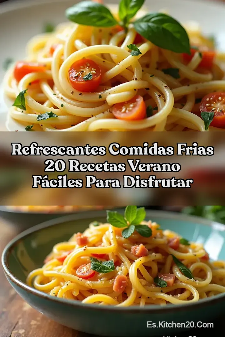Refrescantes Comidas Frias 20 Recetas Verano F&aacute;ciles para Disfrutar