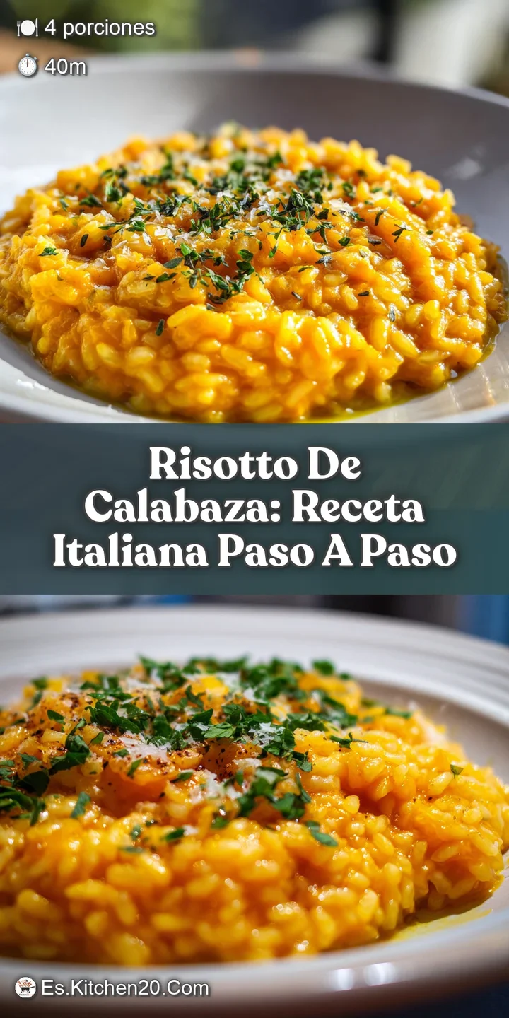 Close-up of velvety smooth pumpkin risotto, revealing the creamy texture and delicate strands of Parmesan cheese, utterly ...