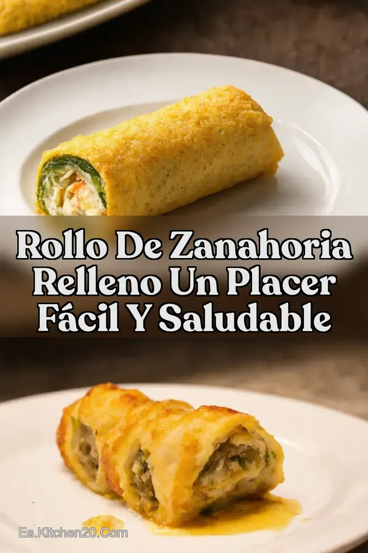 Rollo de zanahoria relleno Un placer f&aacute;cil y saludable