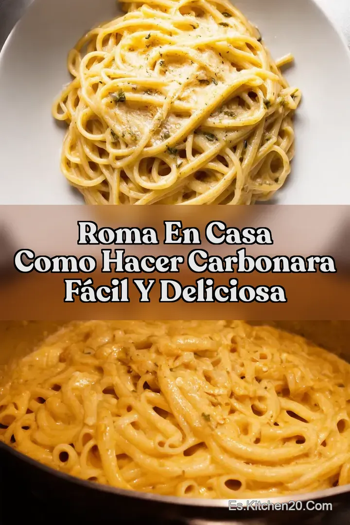 Roma En Casa Como Hacer Carbonara F&aacute;cil y Deliciosa