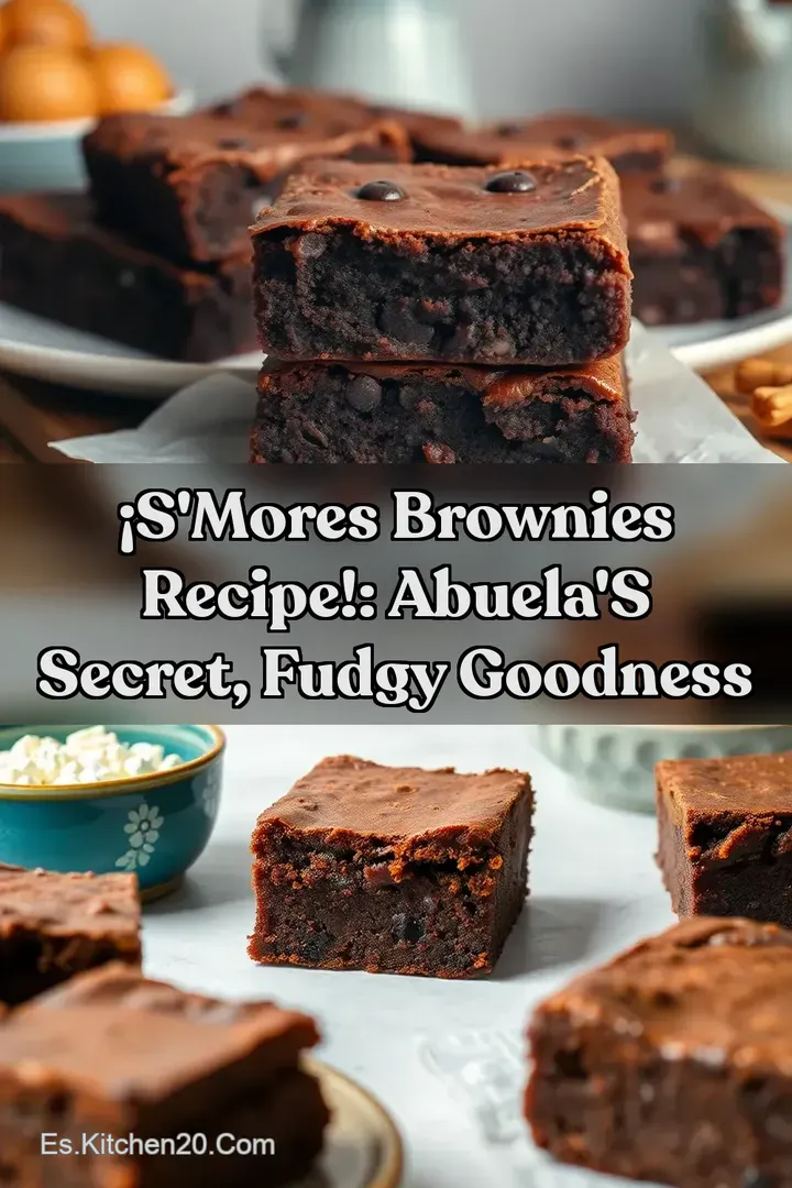 &iexcl;S mores Brownies Recipe!: Abuela s Secret Fudgy Goodness