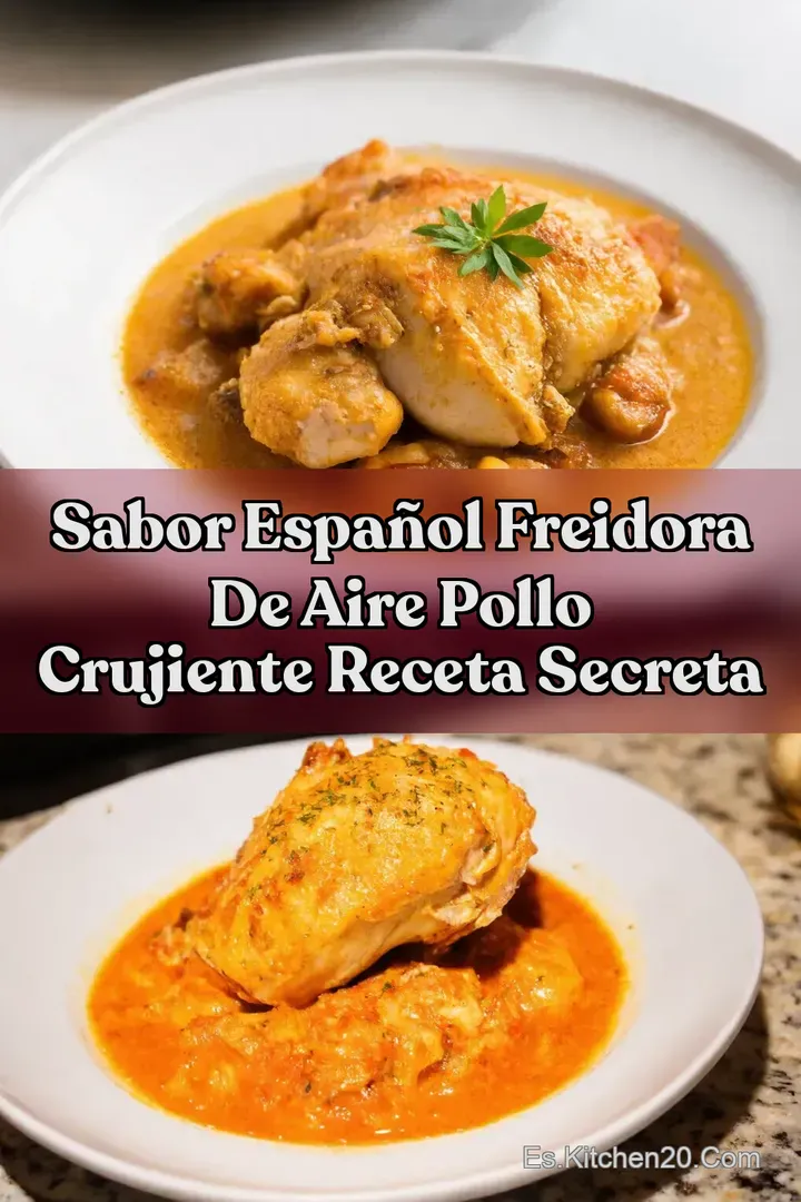 Sabor Espa&ntilde;ol Freidora de Aire Pollo Crujiente Receta Secreta
