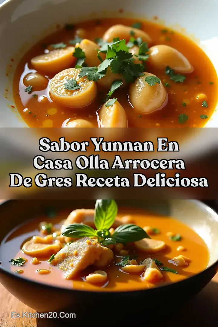 Sabor Yunnan en Casa Olla Arrocera de Gres Receta Deliciosa