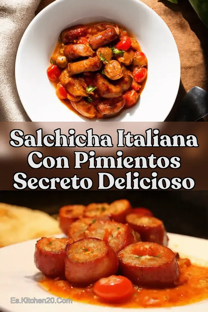 Salchicha Italiana con Pimientos Secreto Delicioso