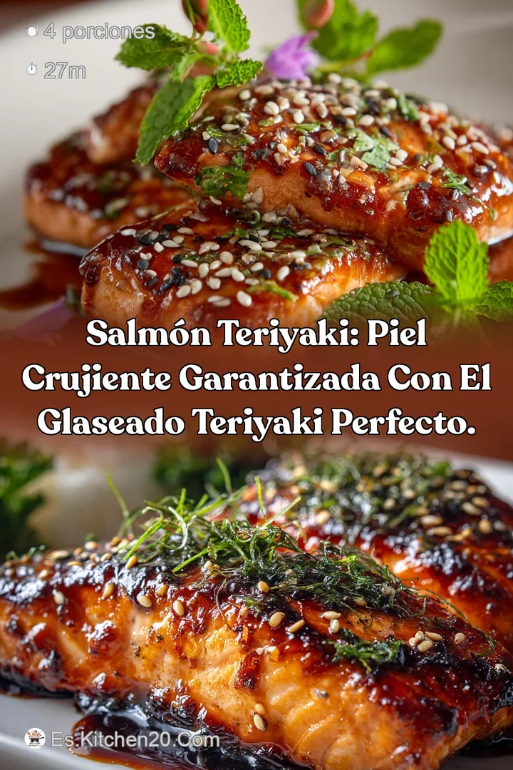 Salm&oacute;n Teriyaki: Piel crujiente garantizada con el glaseado Teriyaki perfecto.