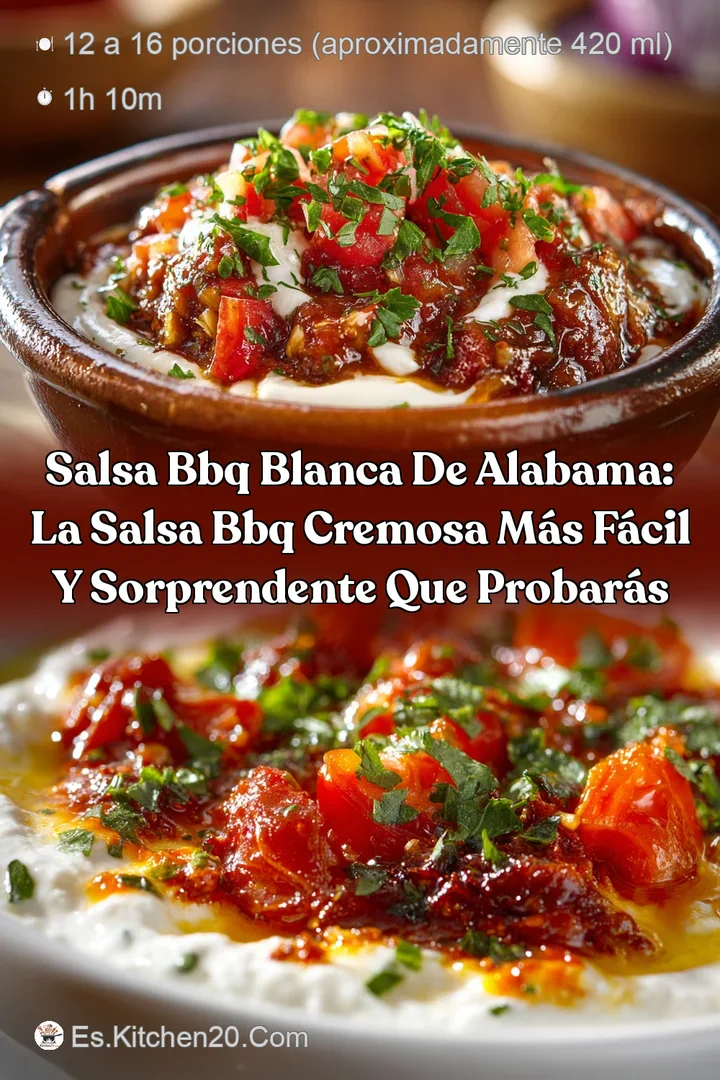 Salsa BBQ Blanca de Alabama: La salsa BBQ cremosa m&aacute;s f&aacute;cil y sorprendente que probar&aacute;s