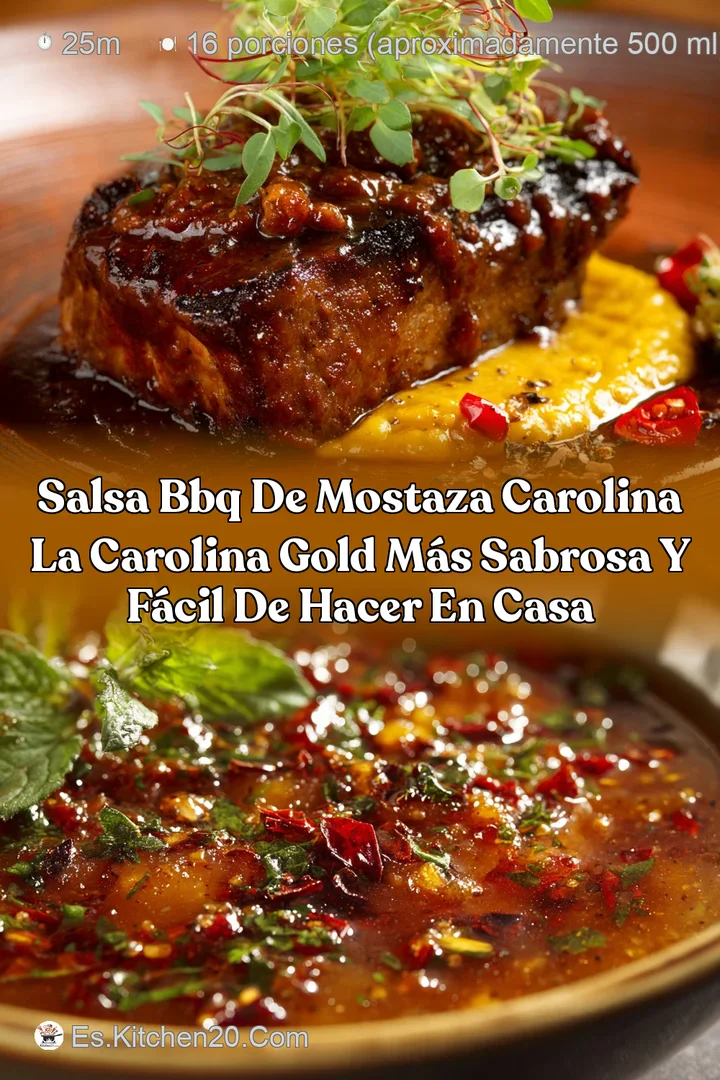 Salsa BBQ de Mostaza Carolina La Carolina Gold m&aacute;s sabrosa y f&aacute;cil de hacer en casa