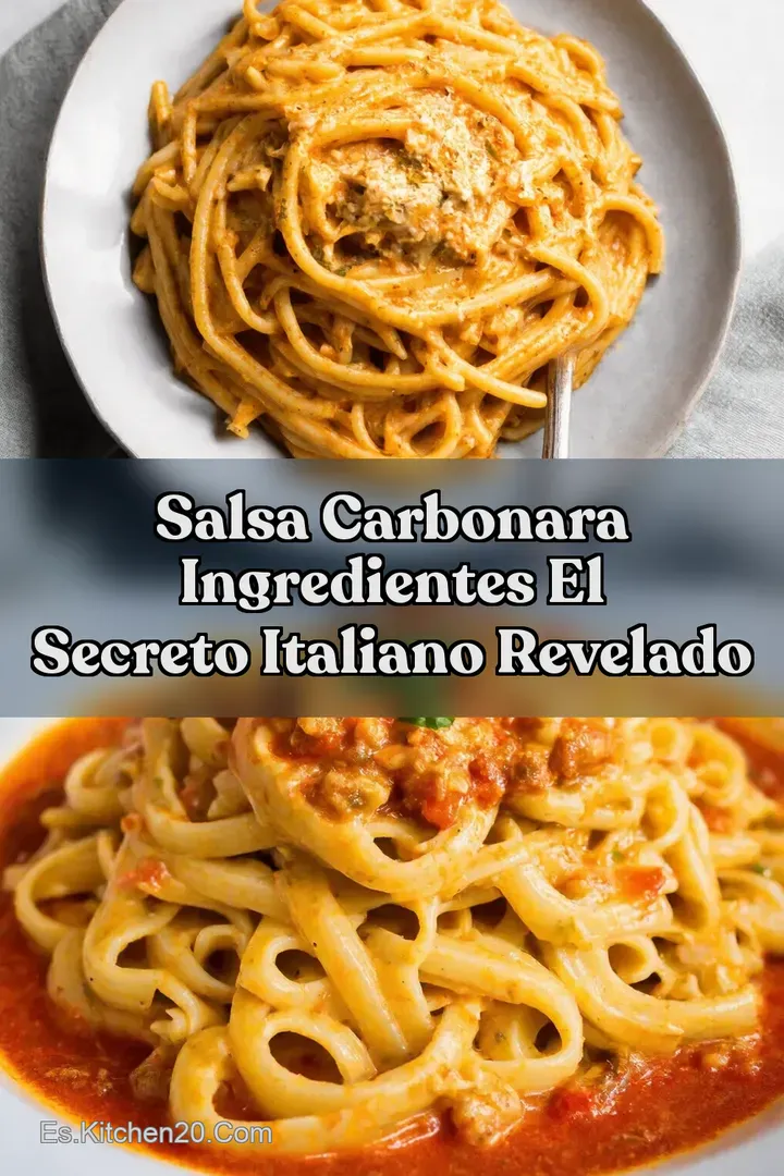 Salsa Carbonara Ingredientes El Secreto Italiano Revelado
