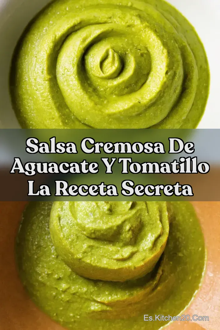 Salsa Cremosa de Aguacate y Tomatillo La Receta Secreta