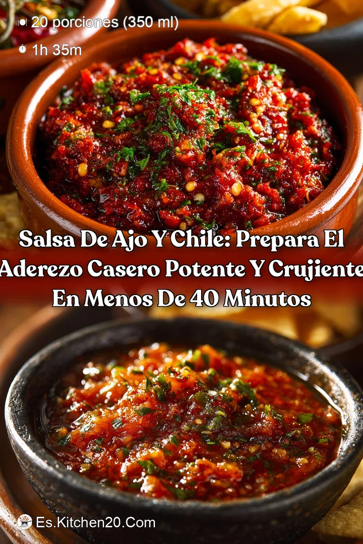 Salsa de Ajo y Chile: Prepara el Aderezo Casero Potente y Crujiente en Menos de 40 Minutos