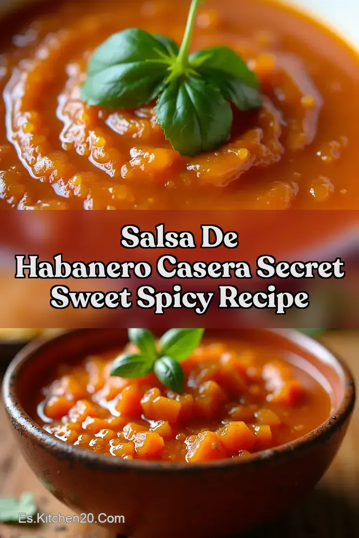 Salsa de Habanero Casera Secret Sweet Spicy Recipe