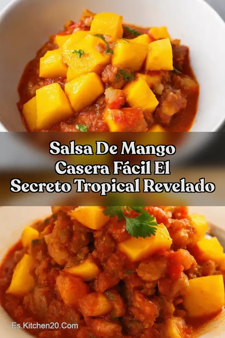 Salsa de Mango Casera F&aacute;cil El Secreto Tropical Revelado