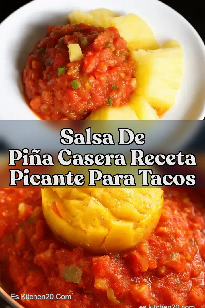 Salsa de pi&ntilde;a casera Receta picante para tacos
